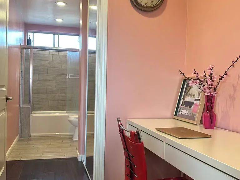 Individual bathroom with closet that comes with the suite for rent