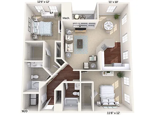 Floor plan B3-Std-Upper