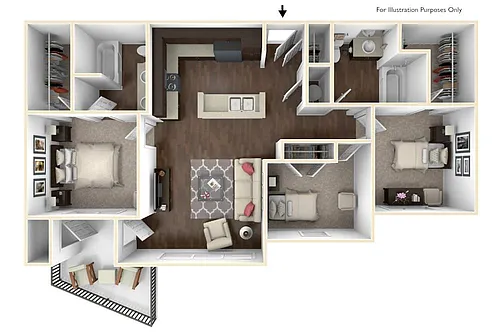Floor plan 3 Bedroom