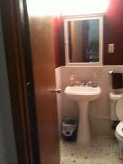 Main level half bath