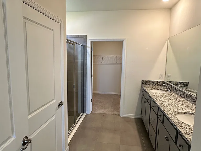 Primary suite bathroom.
