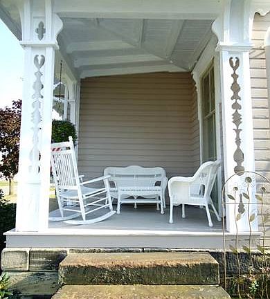 One of the side porches