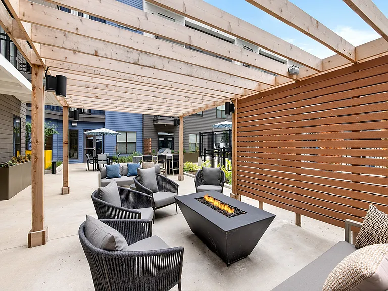 Outdoor Bonfire Seating Area