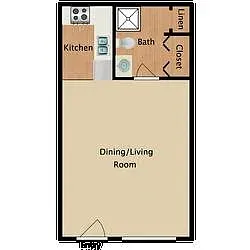 Floor plan Studio