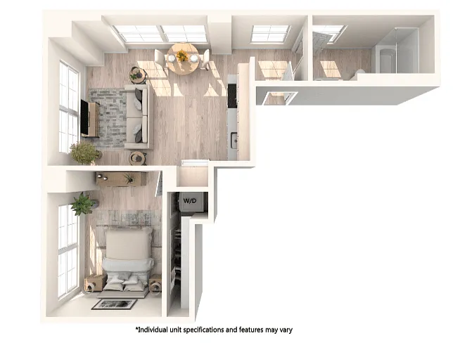 Floor plan 1X1 E