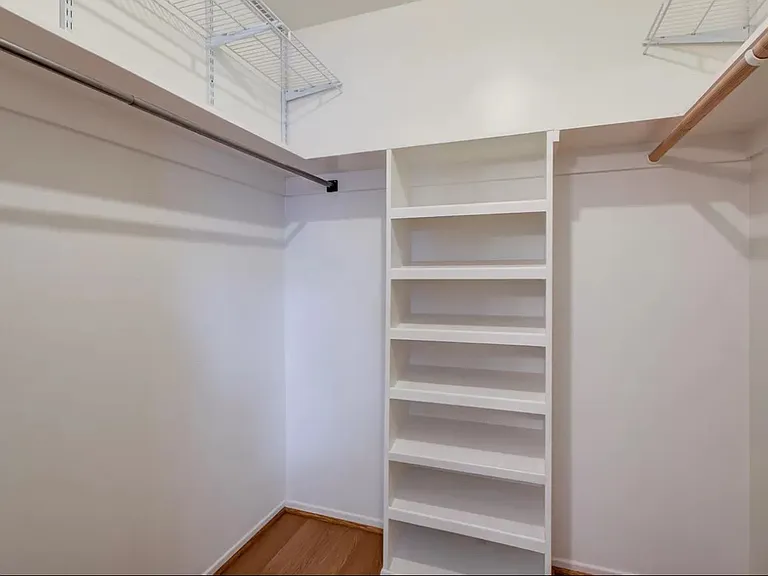 Walk in closet master bedroom