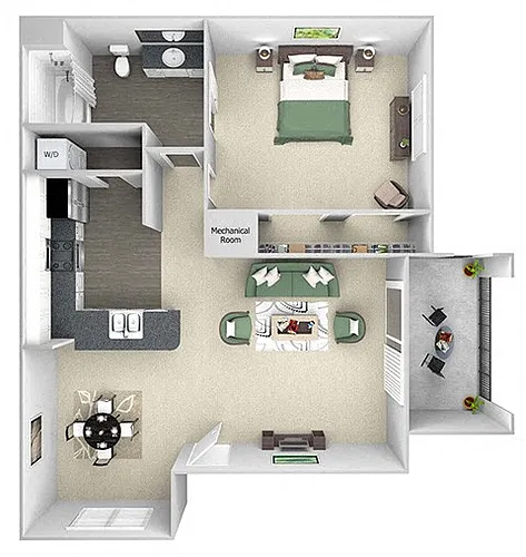 Floor plan A1 (Monte Carlo)