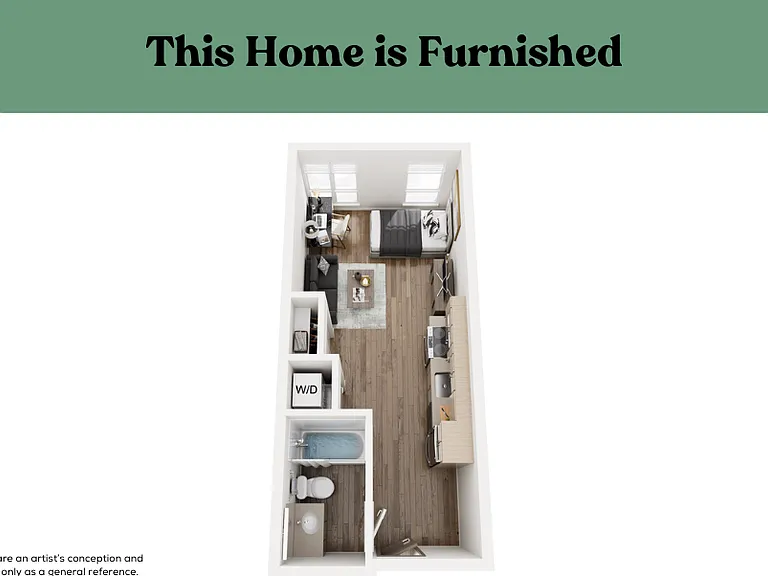 Studio, 1 Bath - Apt C (Furnished) Studio, 1 Bath - Apt C (Furnished)