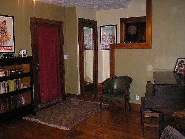 Living room with hardwood floors