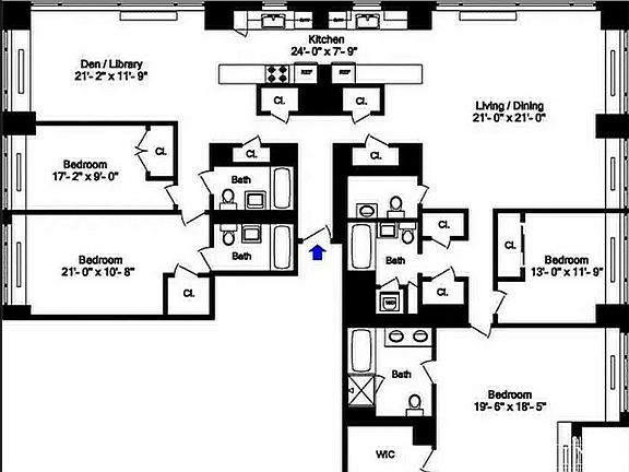 2nd image of 322 W 57th St APT 21T