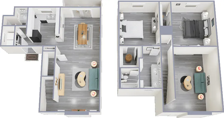 Townhome Floorplan Diagram