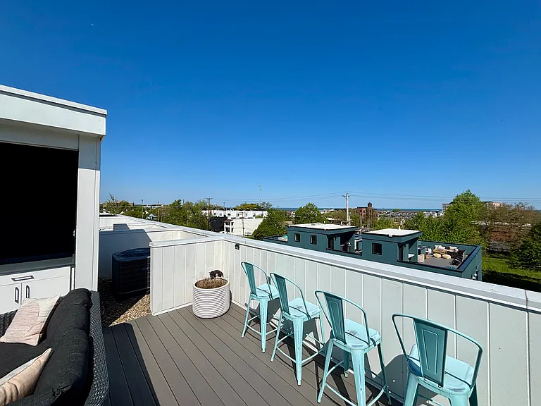 Rooftop with lake views