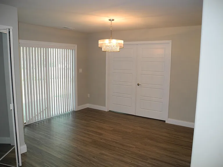 Dining room with doors to patio