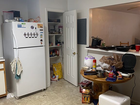 Refrigerator, and pantry in the kitchen