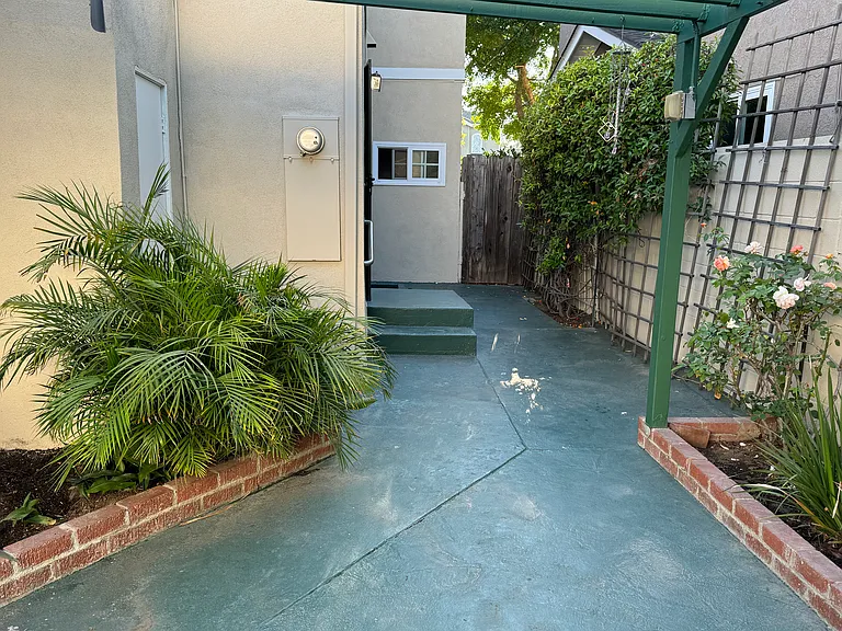 Back patio area