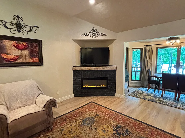 Electric Fireplace with TV Nook