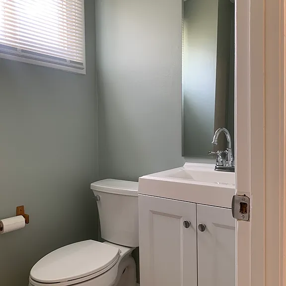 First floor powder room