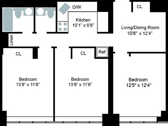 2nd image of 301 Cathedral Pkwy APT 3H