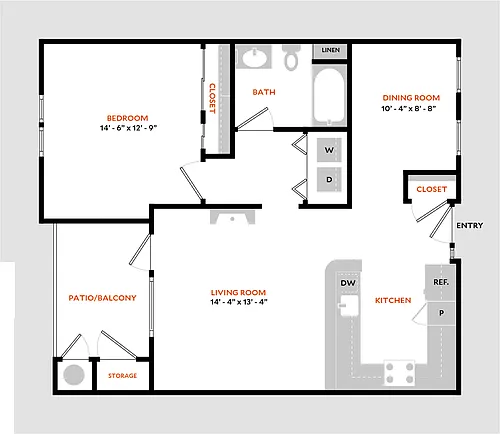 Floor plan Plan 1C