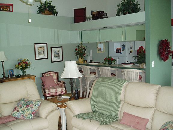 Living Room to Bar and Kitchen