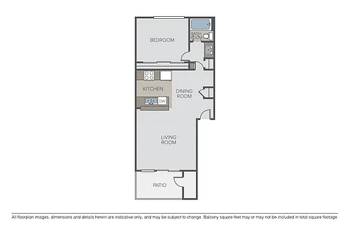 Floor plan Plan 1B