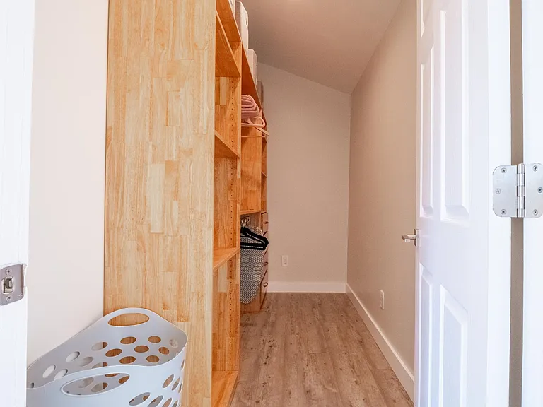 Huge master walk in closet.