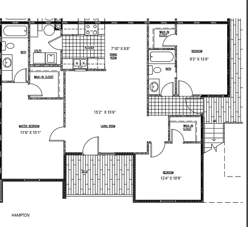 Floor plan Hampton