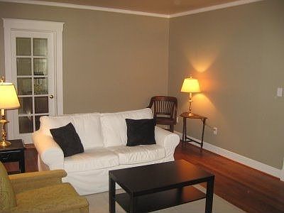 Living Room with Original Hardwood Floors