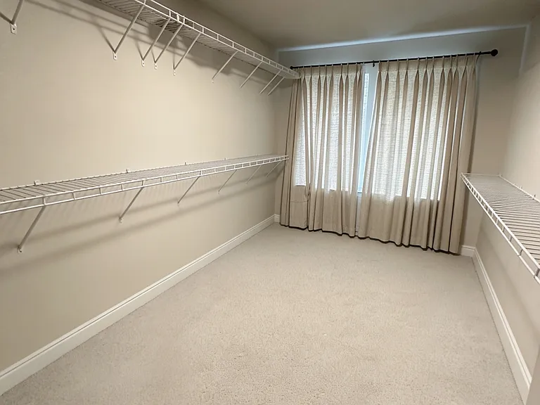 Master bedroom walk-in closet