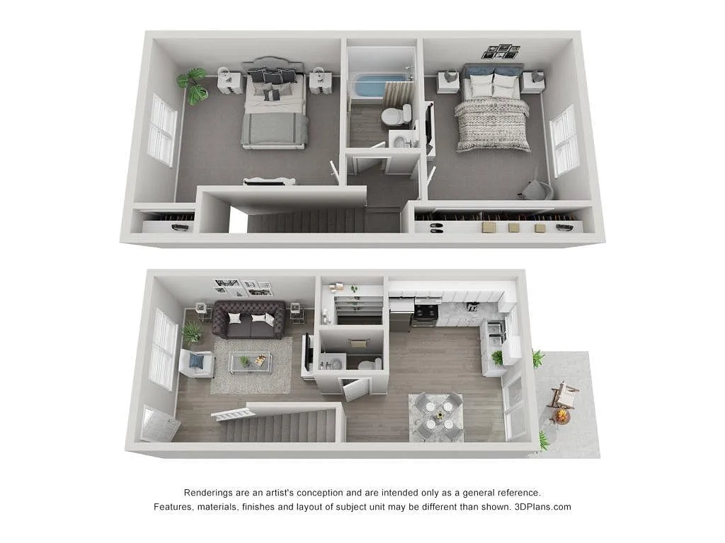 Floor plan Two Bedroom