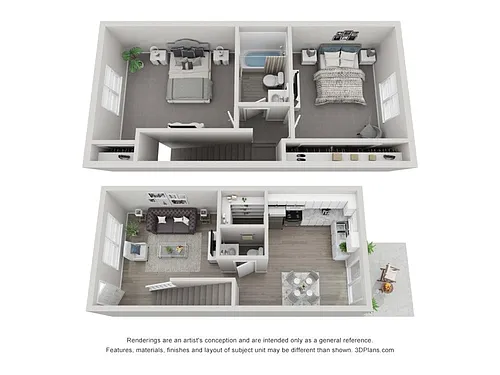 Floor plan Two Bedroom