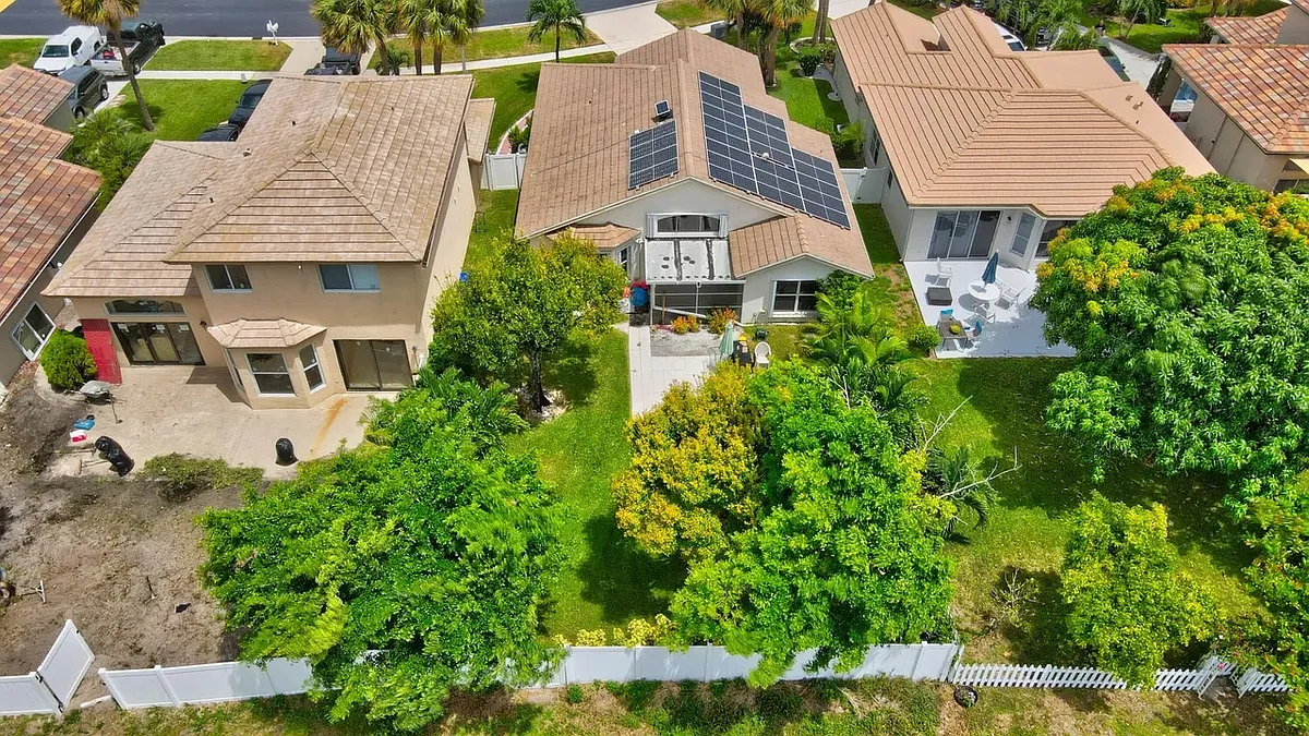 Backyard - Aerial View - 7927 Manor Forest Blvd