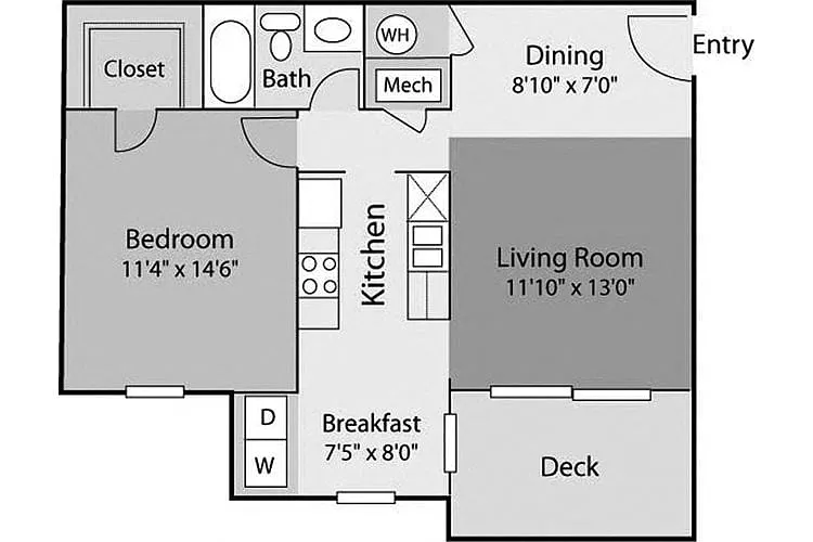 Floor plan Watson A1C