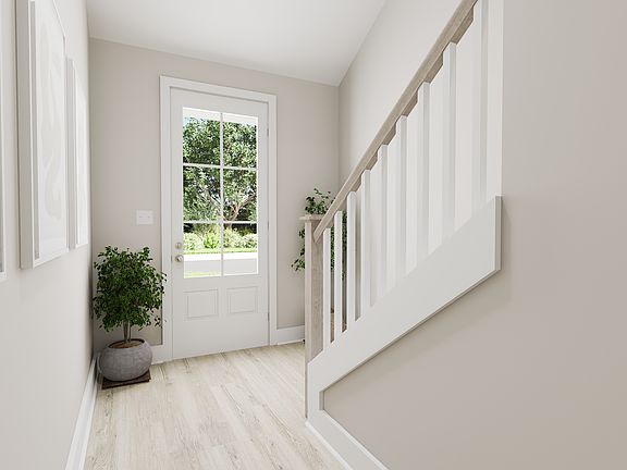 Foyer virtually staged image