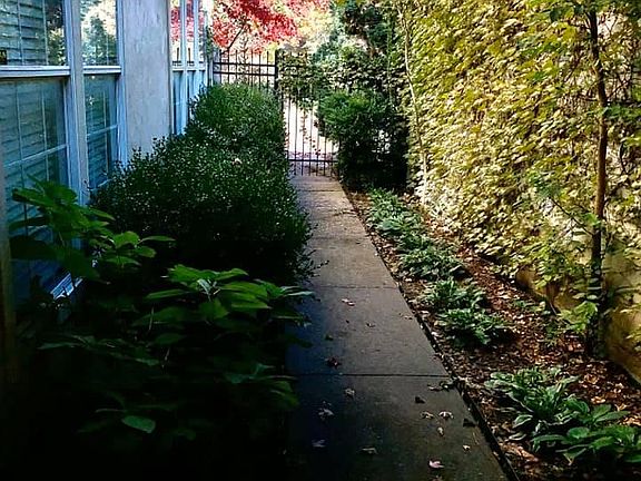 Private walkway to front door