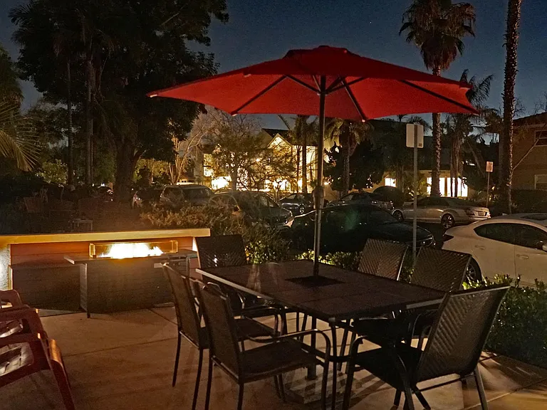 Enjoy evenings in the patio