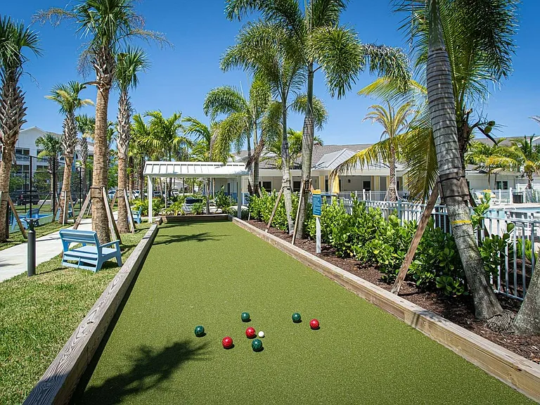 A fun outdoor space for casual games and connection.