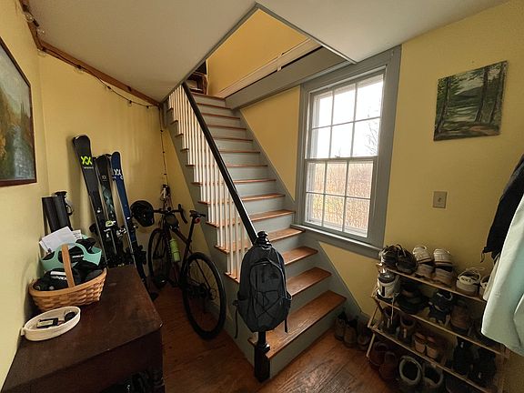 Stairs going up to second floor