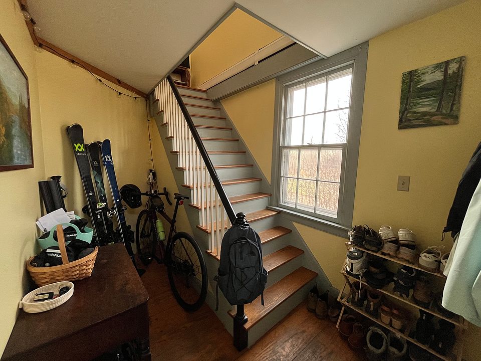 Stairs going up to second floor