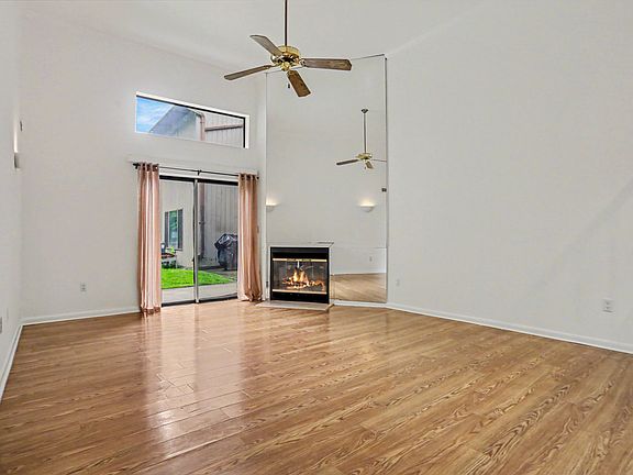 Living room with fireplace