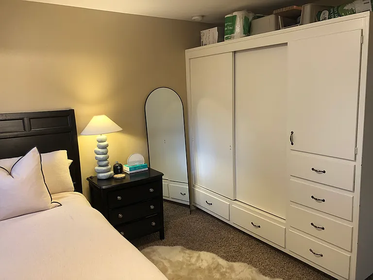 Bedroom (with resident's furniture)