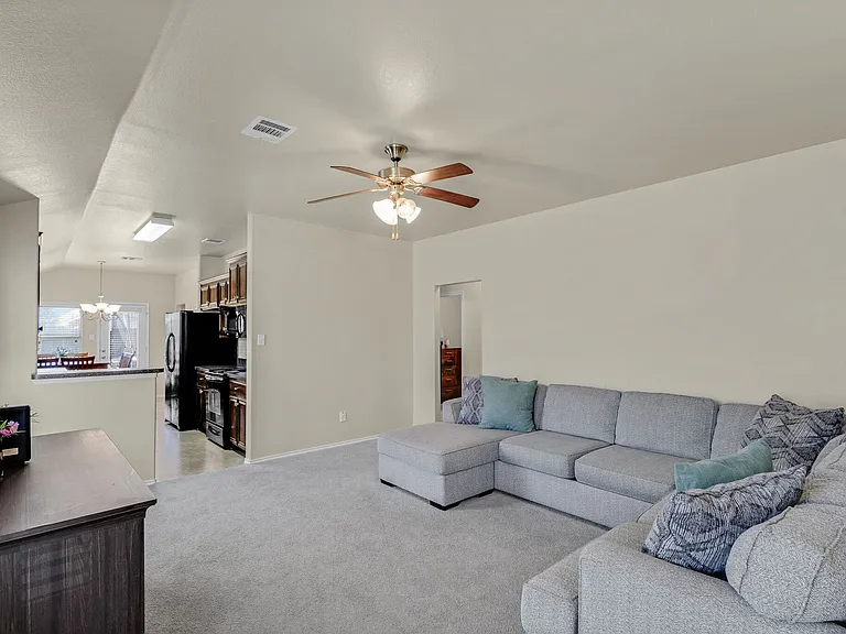 View of the family room looking toward the foyer area