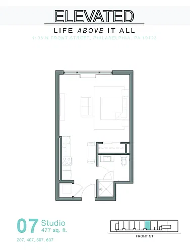 Floor plan Studio