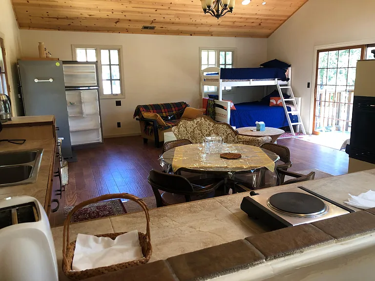 Loft bed for kids and coffee tables, etc.