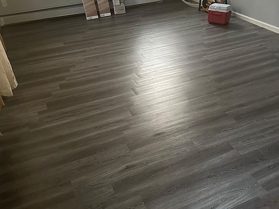 New vinyl waterproof floors -Living room