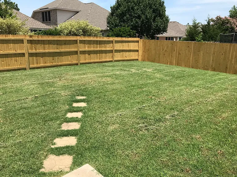 Spacious backyard