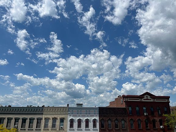 View out windows facing North.