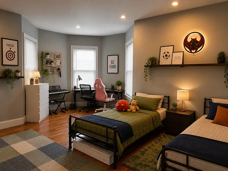 4th Bedroom- AI Generated / Decorated