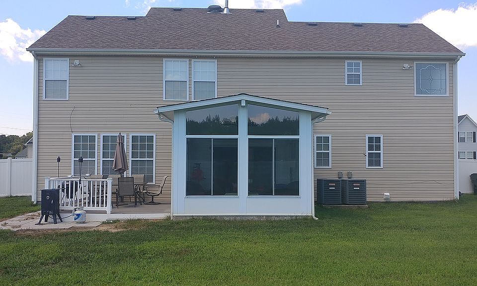 Rear of the house