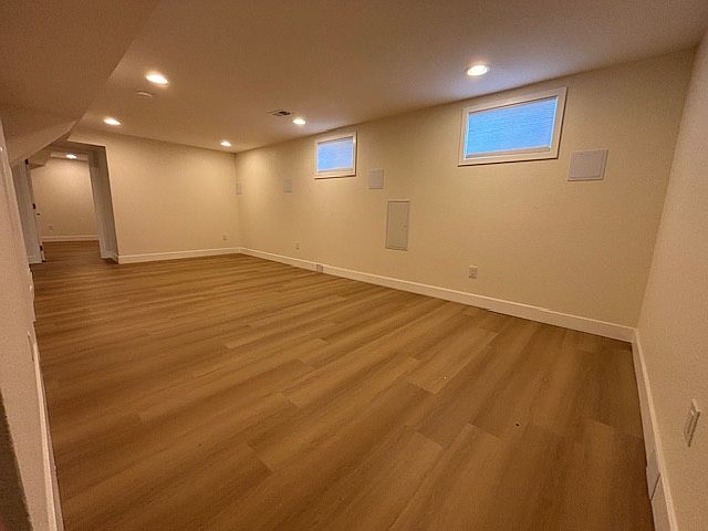 Newly refinished downstairs living room